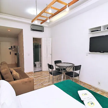Studio Para 4 Pessoas Com Vista Mar Em Copacabana Río de Janeiro Exterior foto