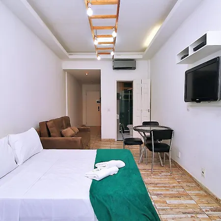 Studio Para 4 Pessoas Com Vista Mar Em Copacabana Río de Janeiro Exterior foto