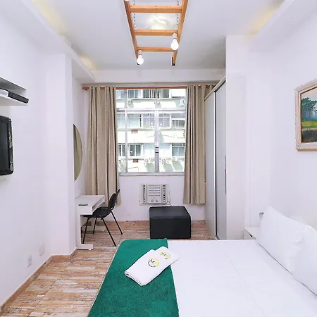 Studio Para 4 Pessoas Com Vista Mar Em Copacabana Río de Janeiro Exterior foto