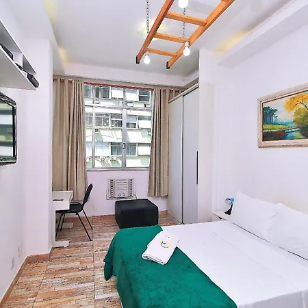 Studio Para 4 Pessoas Com Vista Mar Em Copacabana Río de Janeiro Exterior foto